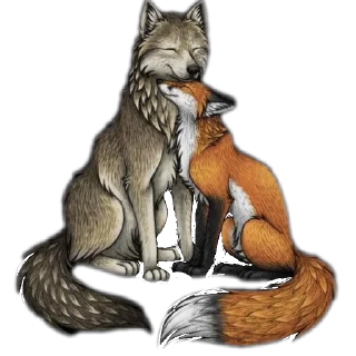 🥰 emoji Волк•Лисёнок :: @WolfMyFox Telegram sticker 21 of 78