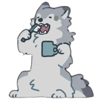 🥱 emoji Волк•Лисёнок :: @WolfMyFox Telegram sticker 7 of 78