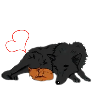😴 emoji Волк•Лисёнок :: @WolfMyFox Telegram sticker 10 of 78