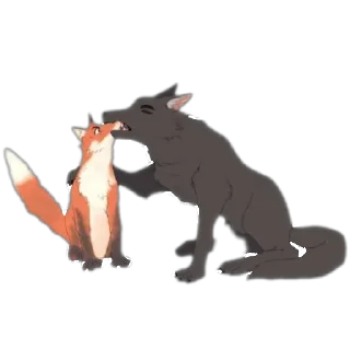 🫣 emoji Волк•Лисёнок :: @WolfMyFox Telegram sticker 8 of 78