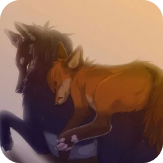 🥰 emoji Волк•Лисёнок :: @WolfMyFox Telegram sticker 24 of 78