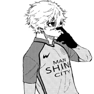 🤔 emoji Blue lock Telegram sticker 24 of 33
