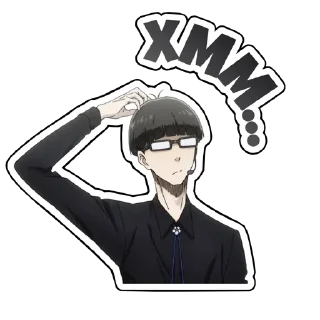 🤔 emoji Blue Lock Telegram sticker 6 of 15