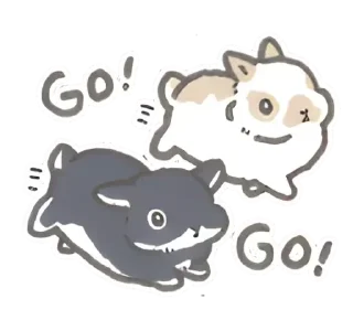 Sticker from ꒰ 𑂯 ꒱  . @hugswcots ! ♡