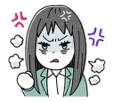 😡 emoji Orange Telegram sticker 24 of 40