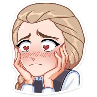 😑 emoji Катя Смирнова Telegram sticker 23 of 39