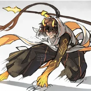 🔶 emoji Zhongli My Husband Telegram sticker 3 of 82