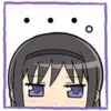♟ emoji 🕸Homura Akemi🍙 @MadokaMagicaDailyConfession Telegram sticker 7 of 200