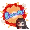 ♟ emoji 🕸Homura Akemi🍙 @MadokaMagicaDailyConfession Telegram sticker 11 of 200