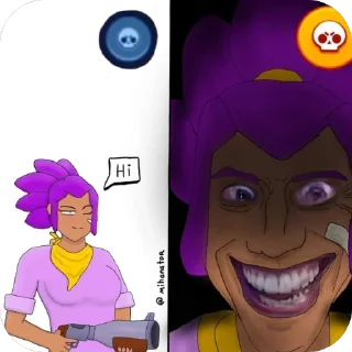 🫥 emoji Шелли браво Старс Telegram sticker 19 of 44