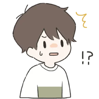 🤔 emoji With You (Boy) @jp_stickers Telegram sticker 13 of 33