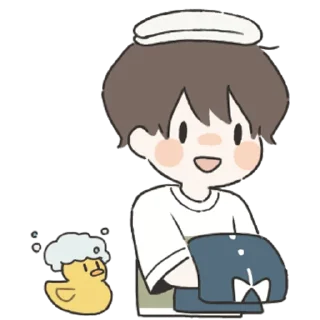 🛀 emoji With You (Boy) @jp_stickers Telegram sticker 23 of 33