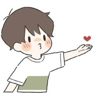 😘 emoji With You (Boy) @jp_stickers Telegram sticker 8 of 33