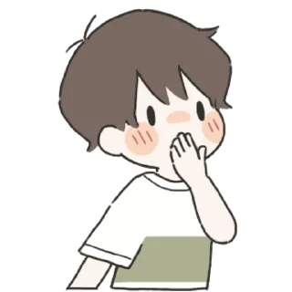 🤭 emoji With You (Boy) @jp_stickers Telegram sticker 7 of 33