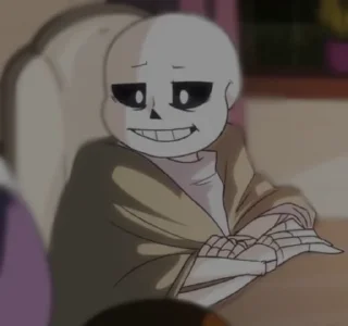 Sticker from sans