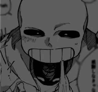 Sticker from sans