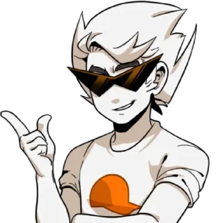 🧢 emoji Dirk Strider :: @K4TH4R0S Telegram sticker 8 of 30