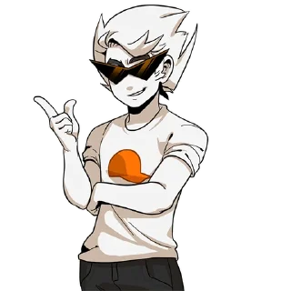 😏 emoji Dirk Pesterquest by @HomestuckStickers Telegram sticker 14 of 57