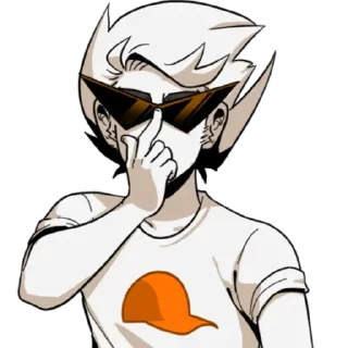 🧢 emoji Dirk Strider :: @K4TH4R0S Telegram sticker 11 of 30
