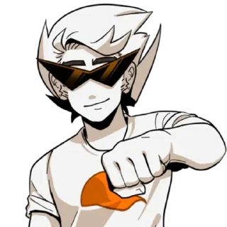 🧢 emoji Dirk Strider :: @K4TH4R0S Telegram sticker 12 of 30