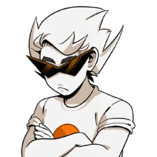 🧢 emoji Dirk Strider :: @K4TH4R0S Telegram sticker 6 of 30
