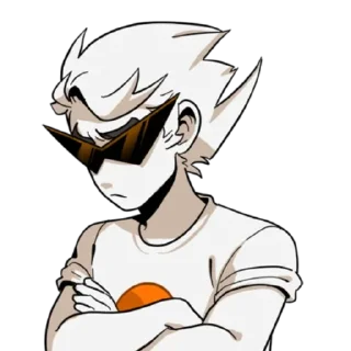 🧢 emoji Dirk Strider :: @K4TH4R0S Telegram sticker 7 of 30