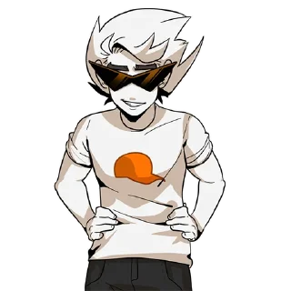 😏 emoji Dirk Pesterquest by @HomestuckStickers Telegram sticker 16 of 57