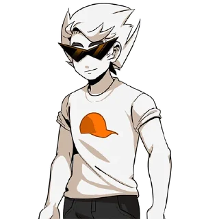🙂 emoji Dirk Pesterquest by @HomestuckStickers Telegram sticker 5 of 57