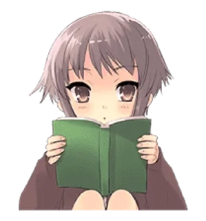 📖 emoji @kiwiys The Melancholy of Haruhi Suzumiya Telegram sticker 2 of 37