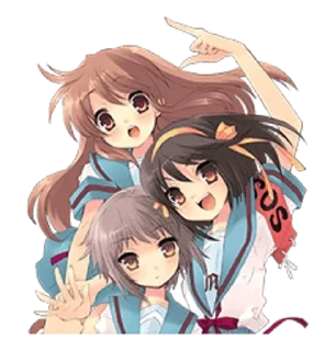 🌟 emoji @kiwiys The Melancholy of Haruhi Suzumiya Telegram sticker 8 of 37