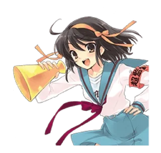 📣 emoji @kiwiys The Melancholy of Haruhi Suzumiya Telegram sticker 15 of 37