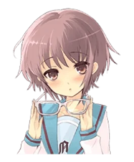 👓 emoji @kiwiys The Melancholy of Haruhi Suzumiya Telegram sticker 13 of 37