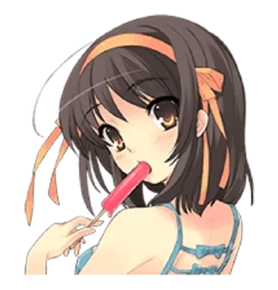 🍦 emoji @kiwiys The Melancholy of Haruhi Suzumiya Telegram sticker 9 of 37