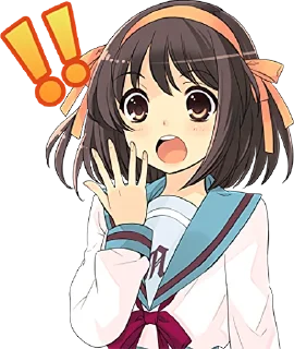Sticker from The Melancholy of Haruhi Suzumiya :: @line_stickers
