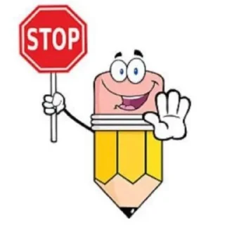 Sticker from erasers