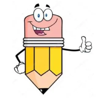 Sticker from erasers