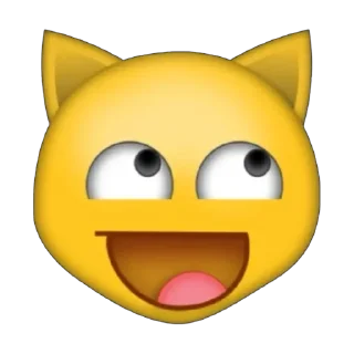 Sticker from silly kitty