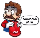 Sticker from It's-a Me, Mario!