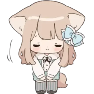 😌 emoji ૮꒰ ᴗ . ᴗ🎀 ꒱ა Telegram sticker 17 of 44