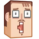 😱 emoji Human Box Telegram sticker 4 of 15