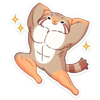 💪 emoji Манул Ур ➩ @Earth928B Telegram sticker 19 of 48