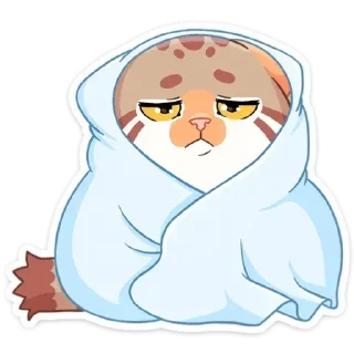 😔 emoji Манул Ур ➩ @Earth928B Telegram sticker 18 of 48