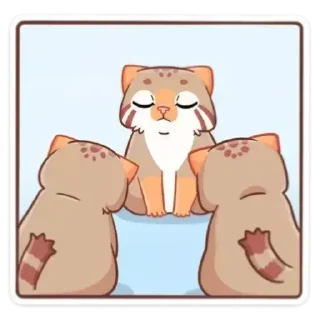 😌 emoji Манул Ур ➩ @Earth928B Telegram sticker 8 of 48