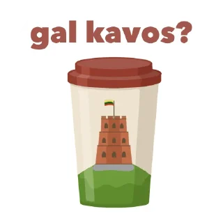 ☕️ emoji From Lithuania with love Telegram sticker 8 of 50