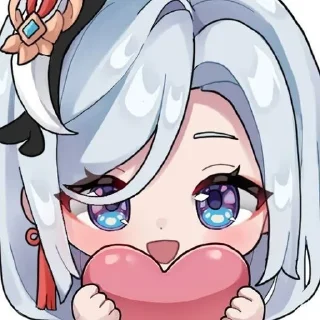 ❤️ emoji Shenhe Telegram sticker 22 of 62