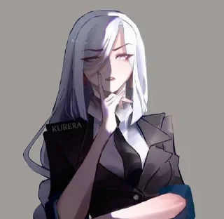 🤨 emoji Shenhe Telegram sticker 10 of 62