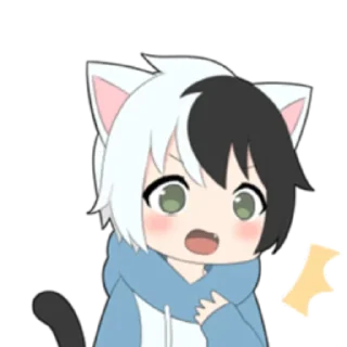 🌓 emoji cat boyﾐ ˚✧ @nyakwii Telegram sticker 17 of 24