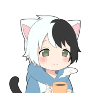 🌓 emoji cat boyﾐ ˚✧ @nyakwii Telegram sticker 13 of 24