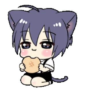 Sticker from Boy of the black cat @nyakwii