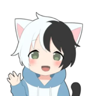 🌓 emoji cat boyﾐ ˚✧ @nyakwii Telegram sticker 3 of 24